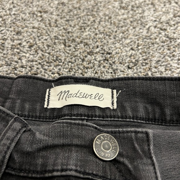 Madewell Jeans Womens 26 Black Cali Demi Bootcut Button Fly Dark Wash Denim - Picture 4 of 11